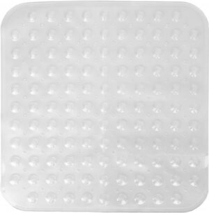 268846_b_1.jpg שטיחון PVC למקלחון למניעת החלקה דגם נקודות מבית Aquila – צבע שקוף, מידה 53×53 ס"מ