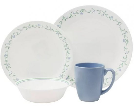 סט צלחות 16 חלקים ל-4 סועדים – Corelle Country Cottage