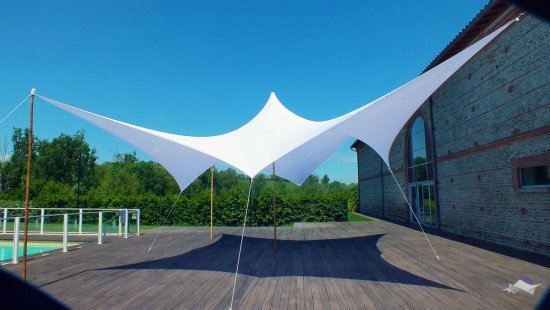 צילייה מבד לייקרה 4.5x6 מטר