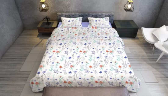 סט מצעים למיטה וחצי פלנל 100% כותנה 120x200 ס"מ קולקציית אמבר Arige Gad – דגם יעל