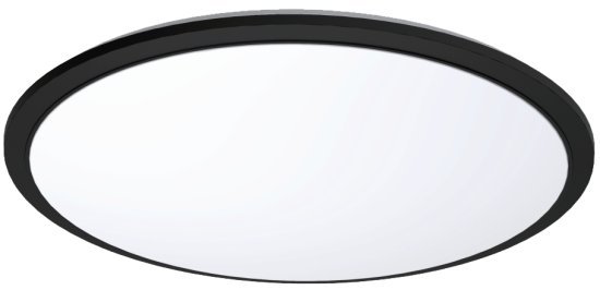 מנורה צמודת תקרה עגולה 54W מבית Midea – גוון אור מתחלף 3000K-6500K – צבע שחור