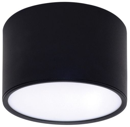 מנורה צמודת תקרה עגולה Omega 20W MILK – גוון אור מתחלף 3000K-6000K + כפתור – צבע שחור