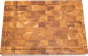 בוצ'ר EndGrain מעץ אלון עם תעלה 35X65 ס"מ – Eco Israel
