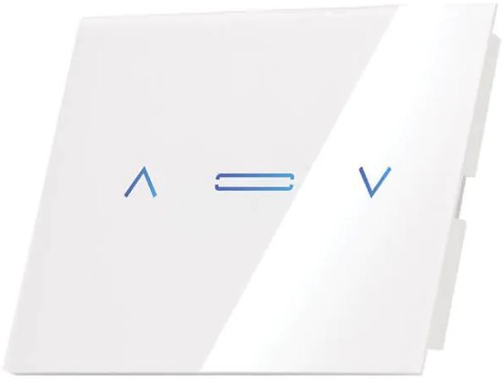 מתג חכם לתריס מפסק 1 להתקנה מתחת לטיח גוויס 3 Semicom זכוכית לבנה