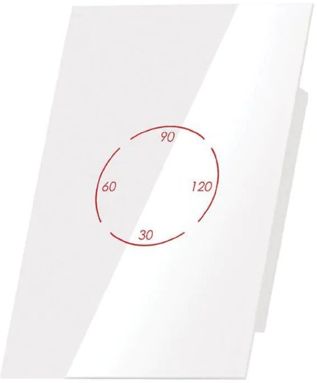 מתג חכם אוניברסלי עם טיימר אנכי לדוד Semicom SW4GEVD W זכוכית לבנה