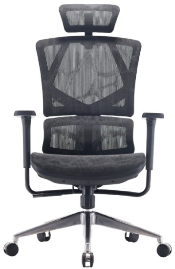 כסא מנהלים ארגונומי ואורתופדי דגם M90C מבית Sihoo - צבע שחור