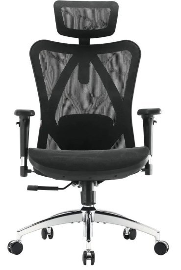 כסא ארגונומי מתכוונן דגם M57 מבית Sihoo - צבע שחור