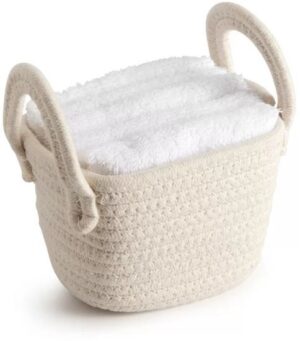 309635_b_1.jpg מארז 5 מגבות ידיים 100% כותנה 30x30 ס"מ בסלסלה דגם Haidy מבית Homestyle