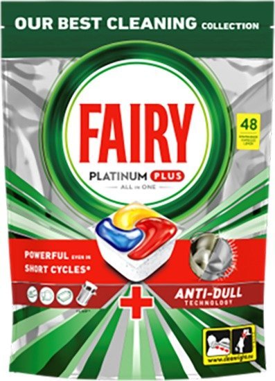Fairy קפסולות למדיח Platinum Plus לימון 48 קפסולות