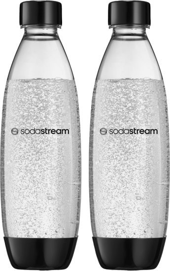 זוג בקבוקי פלסטיק 1 ליטר – Sodastream, שחור