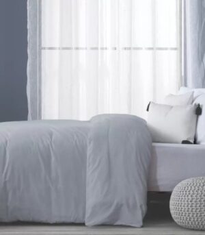 ציפה לשמיכת יחיד ג'רסי 100% כותנה 150x200 ס"מ מבית Homestyle – אפור בהיר