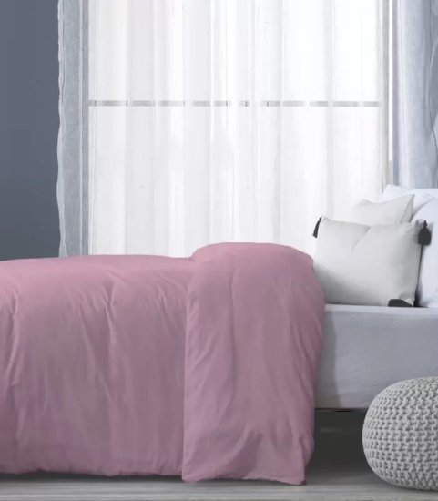 ציפה לשמיכה זוגית ג'רסי 100% כותנה 200x220 ס"מ מבית Homestyle – ורוד