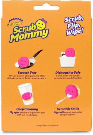 Scrub Daddy ספוג קרצוף דו צדדי Scrub Mommy ורוד
