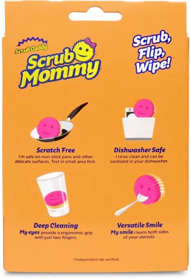 Scrub Daddy ספוג קרצוף דו צדדי Scrub Mommy ורוד