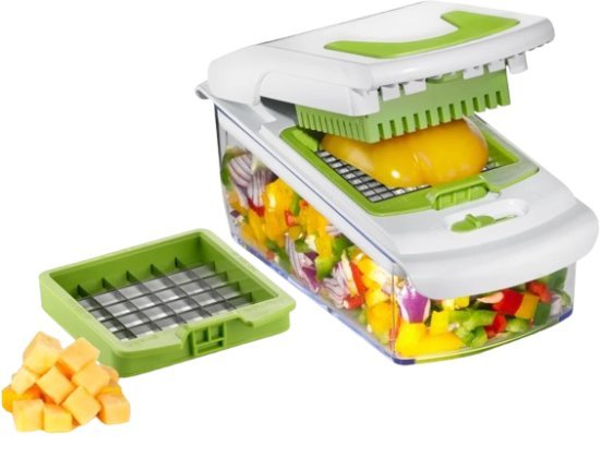 קוצץ ירקות ידני 1.2 ליטר עם זוג סכינים – Davmi
