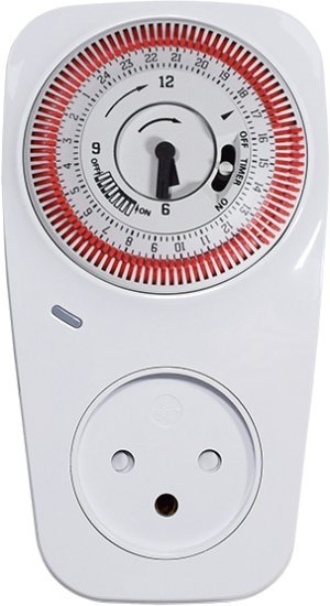 שעון 24 שעות שקע לתקע Wise Electric S7 צבע לבן