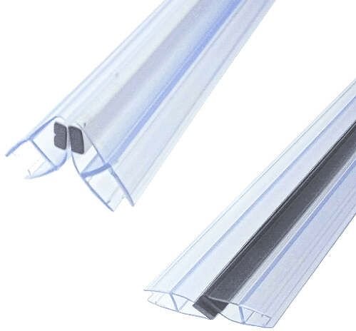 2 יחידות סף למקלחון 2.2 מטר / 8 מ"מ PVC מגנטי Aquila