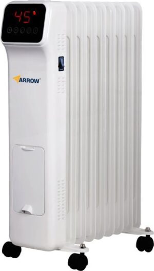 349190_b_1.jpg רדיאטור חימום דיגיטלי 9 צלעות עם שלט ומתקן תליית כביסה Arrow 2000W