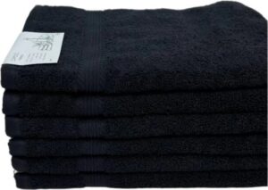 סט 6 מגבות פנים 100% כותנה 50x90 ס"מ סדרת Daniel מבית Arige Gad – שחור