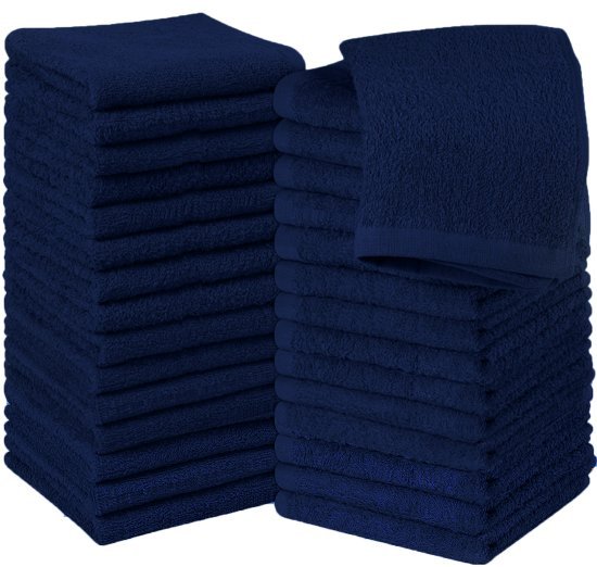 סט 30 מגבות פנים 100% כותנה 30x30 ס"מ קולקציית דניאל מבית Arige Gad – צבע כחול