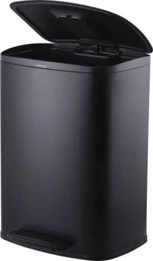 פח דוושה 50 ליטר Apollo Buona Casa שחור מט