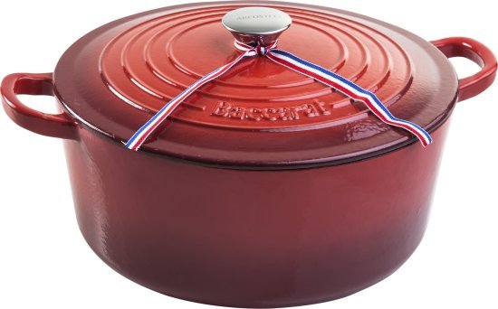 סיר יציקת ברזל 29 ס"מ 6.3 ליטר – Arcosteel Le Connoisseur, אדום