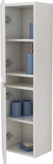 361294_b_1.jpg ארונית אמבטיה לתליה 2 דלתות ומדף דגם Iris מבית Tudo Design - צבע לבן