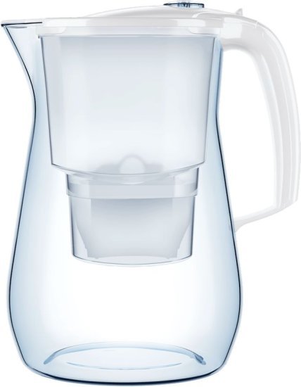 קנקן מים 4.2 ליטר Onyx + סנן מגנזיום – AQUAPHOR, לבן
