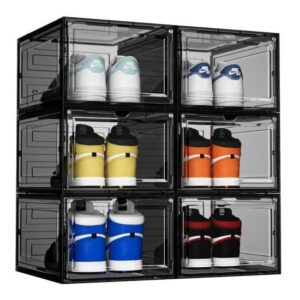 367908_b_1.jpg קופסה קשיחה לאחסון נעליים HomeSet Model שחור