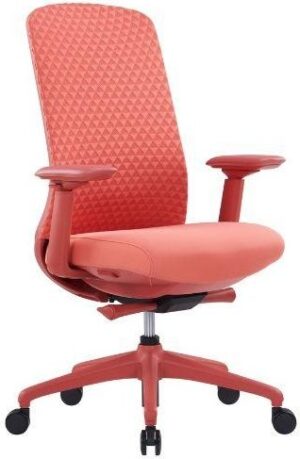 כיסא משרד אורטופדי דגם Tulip מבית Keisar - צבע אפרסק