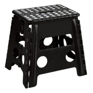 שרפרף מתקפל 39 ס''מ מבית HomeSet - צבע שחור