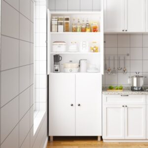 ארון שירות גבוה דגם Kayo מבית StarShop - צבע לבן