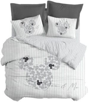 375150_b_1.jpg סט מצעים 3 חלקים ג'רסי 100% כותנה 90x200 ס"מ מבית Homestyle – Disney Together Forever