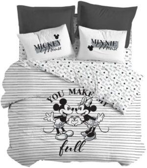 375165_b_1.jpg סט מצעים 3 חלקים ג'רסי 100% כותנה 120x200 ס"מ מבית Homestyle – Disney My Heart