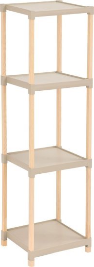 יחידת מדפים מודולרית 4 קומות סדרת Fixwood מבית Buona Casa