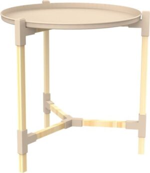 שולחן צד עם מגש נשלף סדרת Fixwood מבית Buona Casa