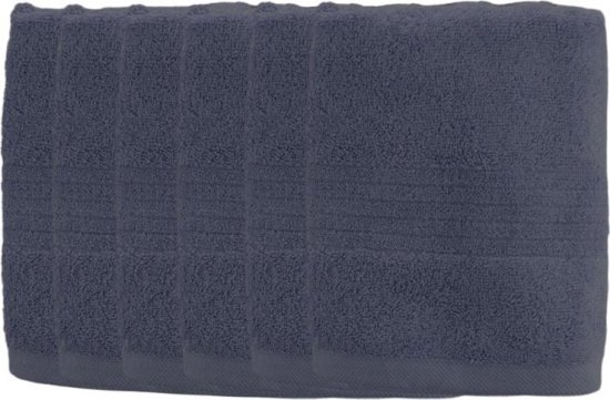 6 מגבות גוף 100% כותנה 70x130 ס"מ סדרת Classico מבית Vardinon – כחול כהה