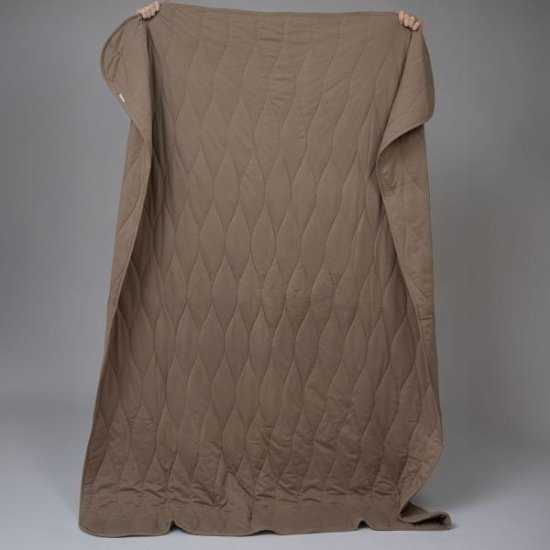 שמיכת קיץ ג'רסי 100% כותנה 150x200 ס"מ דגם Scott מבית Vardinon – חום