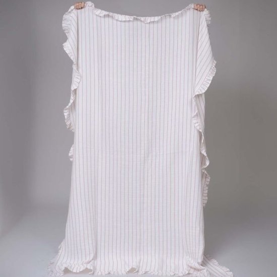 שמיכת קיץ טטרה 100% כותנה 200x220 ס"מ דגם Urban מבית Vardinon – לבן ורוד