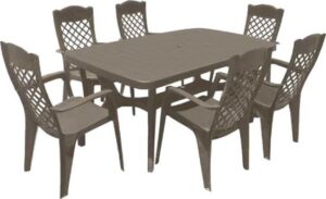 פינת אוכל שולחן ו-6 כיסאות דגם מיורקה