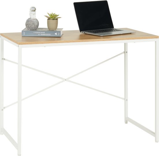 שולחן כתיבה 100 ס''מ דגם 1202 Step Up - צבע לבן / עץ