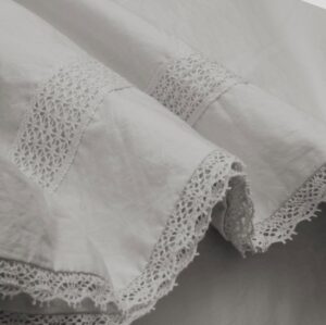 ציפה לשמיכה זוגית פרקל 100% כותנה 200x220 ס"מ דגם Kamil מבית Vardinon – אפור