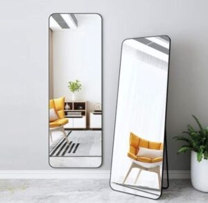 390335_b_1.jpg מראת גוף מלבנית 160x50 ס"מ HomeSet מסגרת שחורה