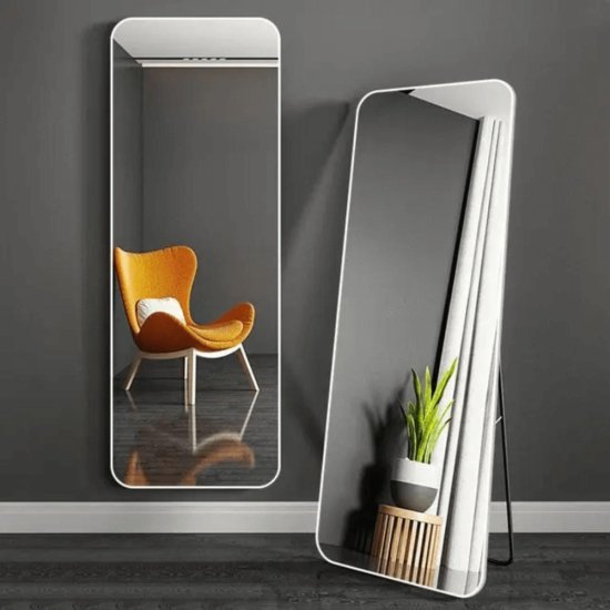 מראת גוף 160x50 HomeSet מסגרת לבנה