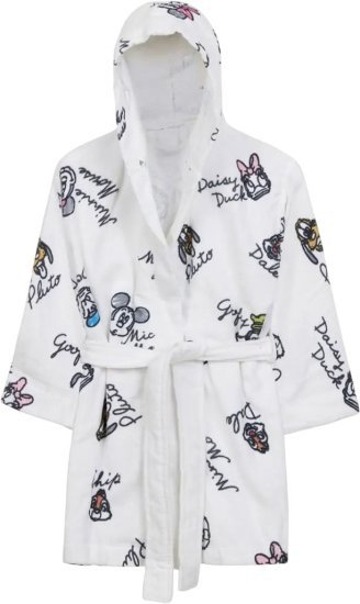 חלוקי רחצה לילדים 100% כותנה לגילאי 8–10 מבית Homestyle – מיקי מאוס גרפיטי