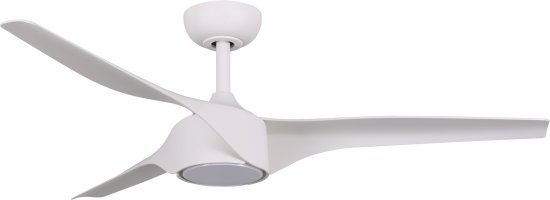 מאוורר תקרה 52 אינץ' 3 כנפיים עם גוף תאורה 30W ושלט רחוק Star X - צבע לבן