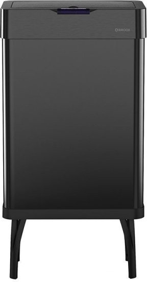 פח אשפה חשמלי 60 ליטר על רגליים – Biroox, שחור