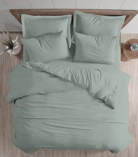 ציפה לשמיכת יחיד 100% כותנה 150x200 ס"מ סדרת Mix And Match מבית Homestyle – ירוק בהיר