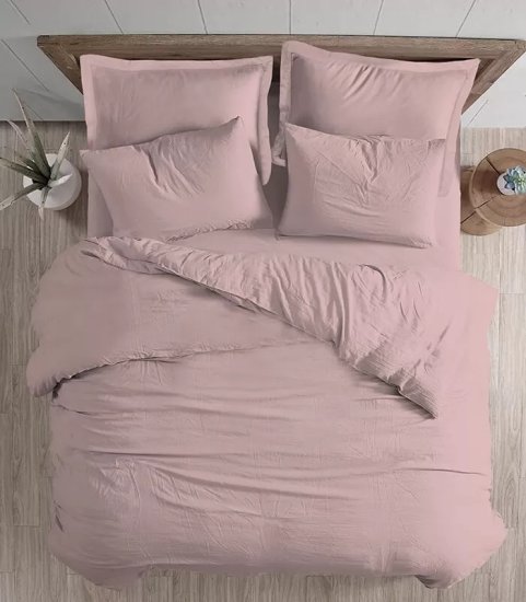 ציפה לשמיכה זוגית 100% כותנה 200x220 ס"מ סדרת Mix And Match מבית Homestyle – ורוד