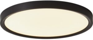 צמוד קיר / תקרה עגול 32W קוטר 40 ס"מ דגם ARENA מבית Eurolux – צבע שחור – גוון תאורה מתכוונן 3000K / 4000K / 5000K